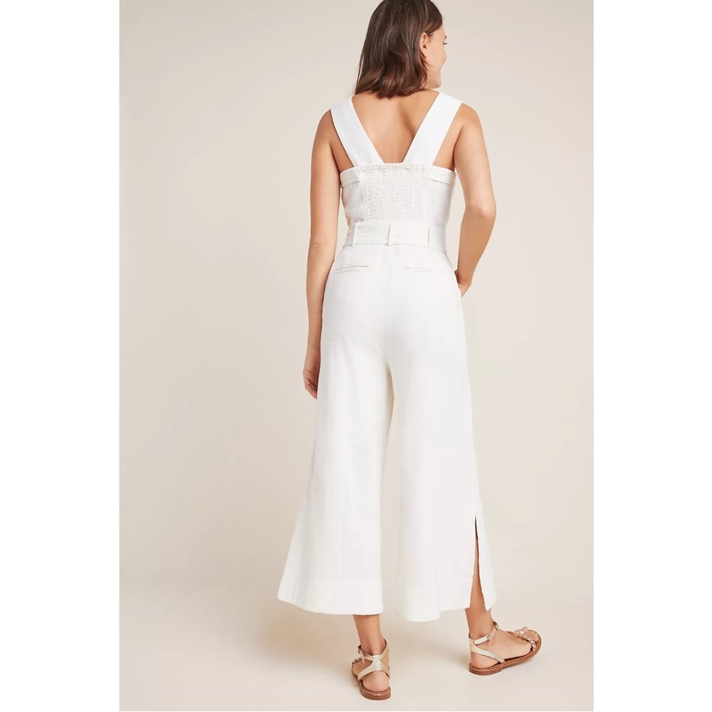 ANTHROPOLOGIE • Cape Code Jumpsuit in Ivory - Picture 2 of 15